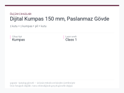 Dijital Kumpas 150 mm, Paslanmaz Gövde