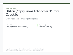 Silikon (Yapıştırma) Tabancası, 11 mm Çubuk İçin