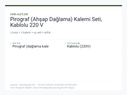 Pirograf (Ahşap Dağlama) Kalemi Seti, Kablolu 220 V