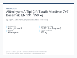 Alüminyum A Tipi Çift Taraflı Merdiven 7+7 Basamak, EN 131, 150 kg