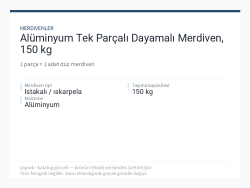 Alüminyum Tek Parçalı Dayamalı Merdiven, 150 kg