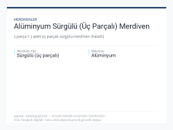 Alüminyum Sürgülü (Üç Parçalı) Merdiven