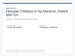 Fiberglas (Yalıtkan) A Tipi Merdiven, Elektrik İşleri İçin
