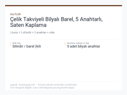 Çelik Takviyeli Bilyalı Barel, 5 Anahtarlı, Saten Kaplama