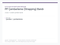 PP Çemberleme (Strapping) Bandı