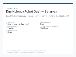Duş Kolonu (Robot Duş) — Bataryalı
