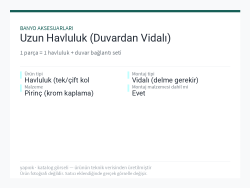 Uzun Havluluk (Duvardan Vidalı)