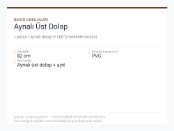 Aynalı Üst Dolap