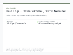 Hela Taşı — Çevre Yıkamalı, 50x60 Nominal