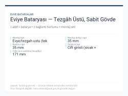 Eviye Bataryası — Tezgâh Üstü, Sabit Gövde