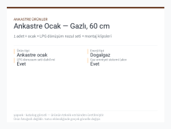 Ankastre Ocak — Gazlı, 60 cm
