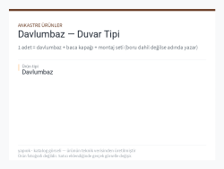 Davlumbaz — Duvar Tipi