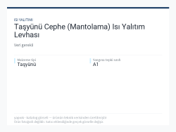 Taşyünü Cephe (Mantolama) Isı Yalıtım Levhası