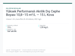 Yüksek Performanslı Akrilik Dış Cephe Boyası 10,8–15 m²/L — 15 L Kova