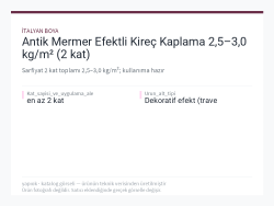 Antik Mermer Efektli Kireç Kaplama 2,5–3,0 kg/m² (2 kat)