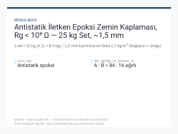 Antistatik İletken Epoksi Zemin Kaplaması, Rg < 10⁹ Ω — 25 kg Set, ~1,5 mm