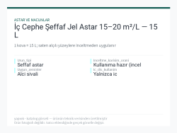 İç Cephe Şeffaf Jel Astar 15–20 m²/L — 15 L