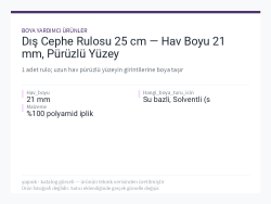 Dış Cephe Rulosu 25 cm — Hav Boyu 21 mm, Pürüzlü Yüzey