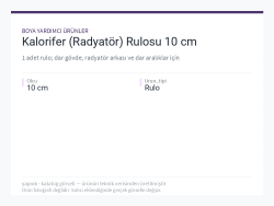 Kalorifer (Radyatör) Rulosu 10 cm