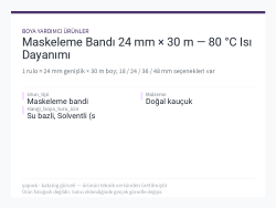 Maskeleme Bandı 24 mm × 30 m — 80 °C Isı Dayanımı