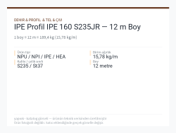 IPE Profil IPE 160 S235JR — 12 m Boy
