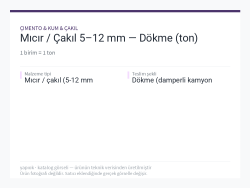 Mıcır / Çakıl 5–12 mm — Dökme (ton)