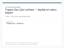 Trapez Sac Çatı Levhası — faydalı en satıcı beyanı