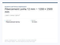 Fibercement Levha 12 mm — 1200 × 2500 mm