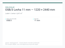 OSB/3 Levha 11 mm — 1220 × 2440 mm