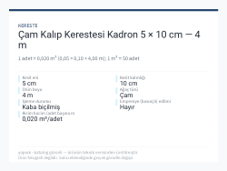 Çam Kalıp Kerestesi Kadron 5 × 10 cm — 4 m