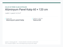 Alüminyum Panel Kalıp 60 × 120 cm