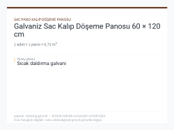 Galvaniz Sac Kalıp Döşeme Panosu 60 × 120 cm