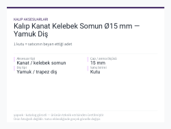 Kalıp Kanat Kelebek Somun Ø15 mm — Yamuk Diş