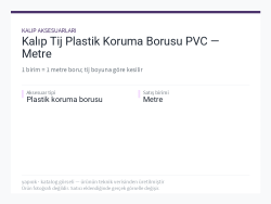 Kalıp Tij Plastik Koruma Borusu PVC — Metre