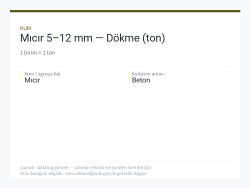 Mıcır 5–12 mm — Dökme (ton)