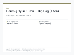 Elenmiş Oyun Kumu — Big-Bag (1 ton)