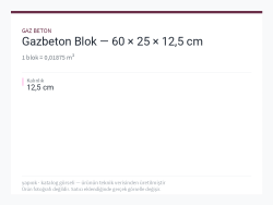 Gazbeton Blok — 60 × 25 × 12,5 cm