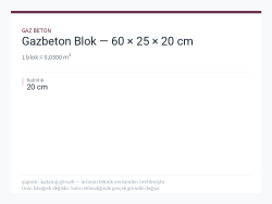 Gazbeton Blok — 60 × 25 × 20 cm