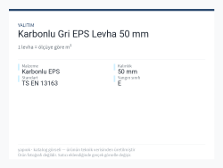 Karbonlu Gri EPS Levha 50 mm