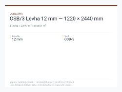 OSB/3 Levha 12 mm — 1220 × 2440 mm