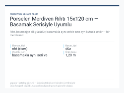 Porselen Merdiven Rıhtı 15x120 cm — Basamak Serisiyle Uyumlu