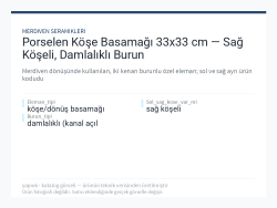 Porselen Köşe Basamağı 33x33 cm — Sağ Köşeli, Damlalıklı Burun