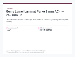 Geniş Lamel Laminat Parke 8 mm AC4 — 249 mm En