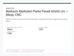 Balıksırtı Marküteri Parke Paneli 60x60 cm — Meşe, CNC