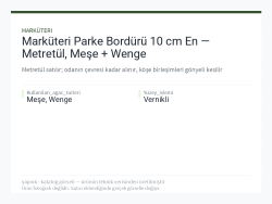Marküteri Parke Bordürü 10 cm En — Metretül, Meşe + Wenge