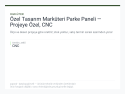 Özel Tasarım Marküteri Parke Paneli — Projeye Özel, CNC