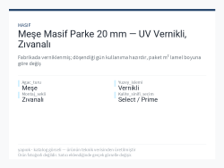 Meşe Masif Parke 20 mm — UV Vernikli, Zıvanalı