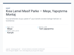 Kısa Lamel Masif Parke — Meşe, Yapıştırma Montaj