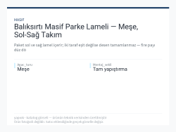 Balıksırtı Masif Parke Lameli — Meşe, Sol-Sağ Takım