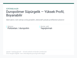 Duropolimer Süpürgelik — Yüksek Profil, Boyanabilir